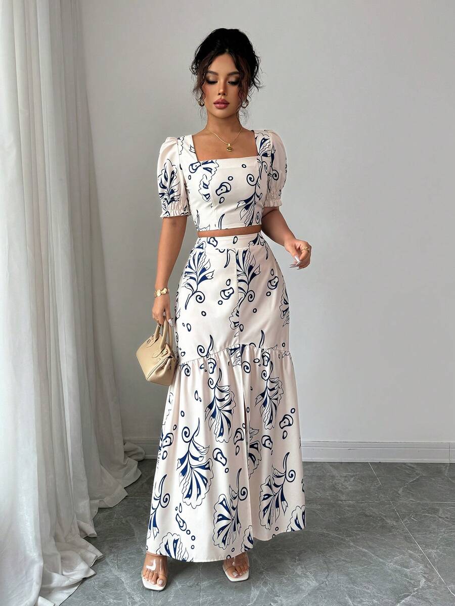 2026 Women Summer Two Piece Ou - Romper Floral Print avis et prix