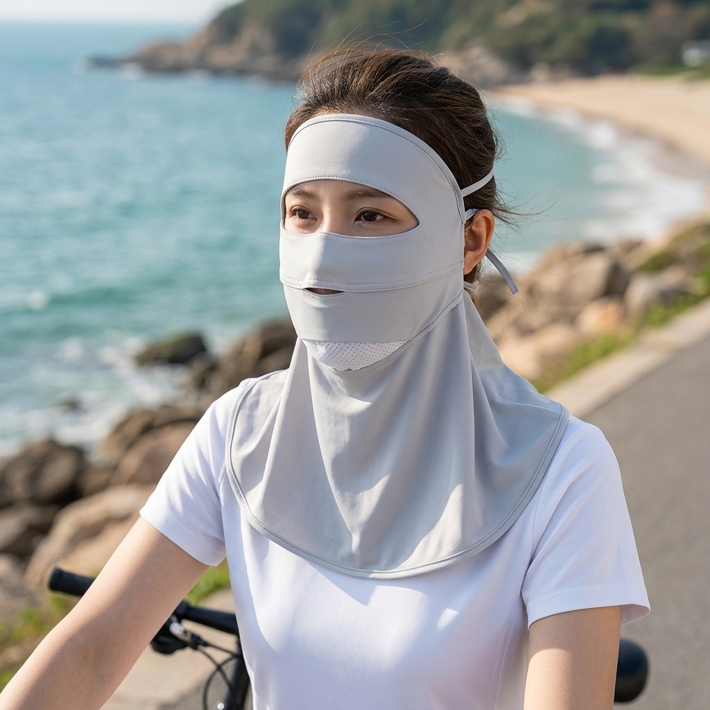Ice Silk Full Face Sun Protect - Headband Summer Knit avis et prix