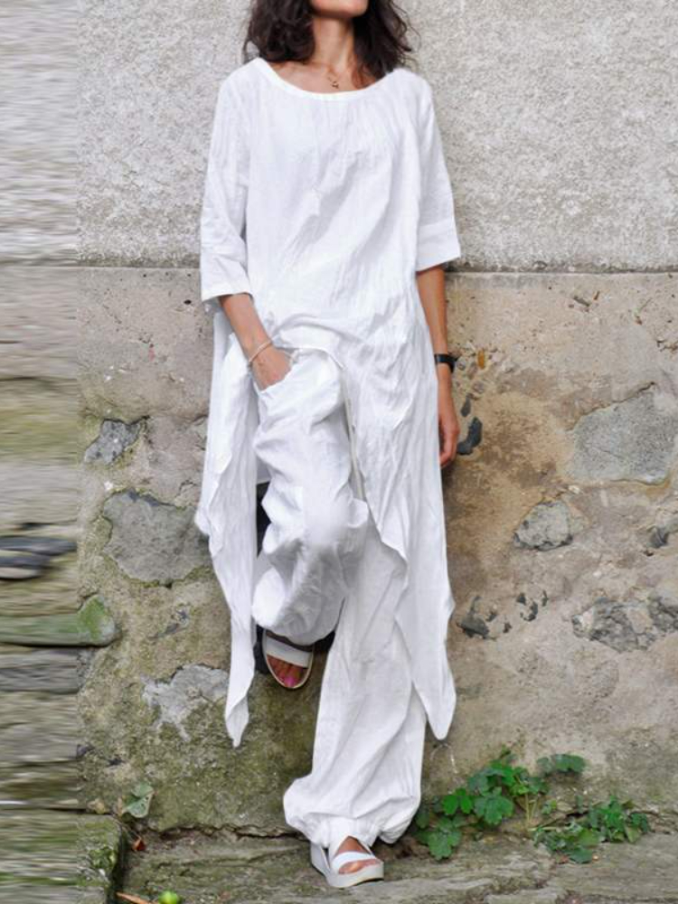 2024 Summer New Fashion Casual - Linen Pant Wide avis et prix