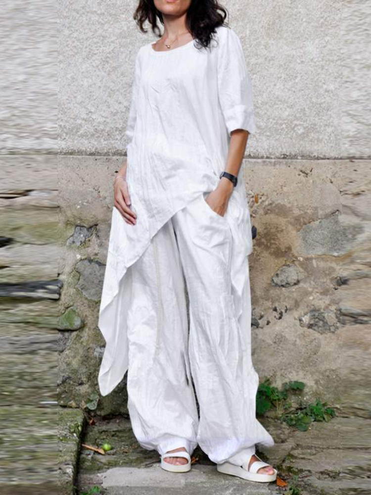 2024 Summer New Fashion Casual - Linen Pant Wide avis et prix
