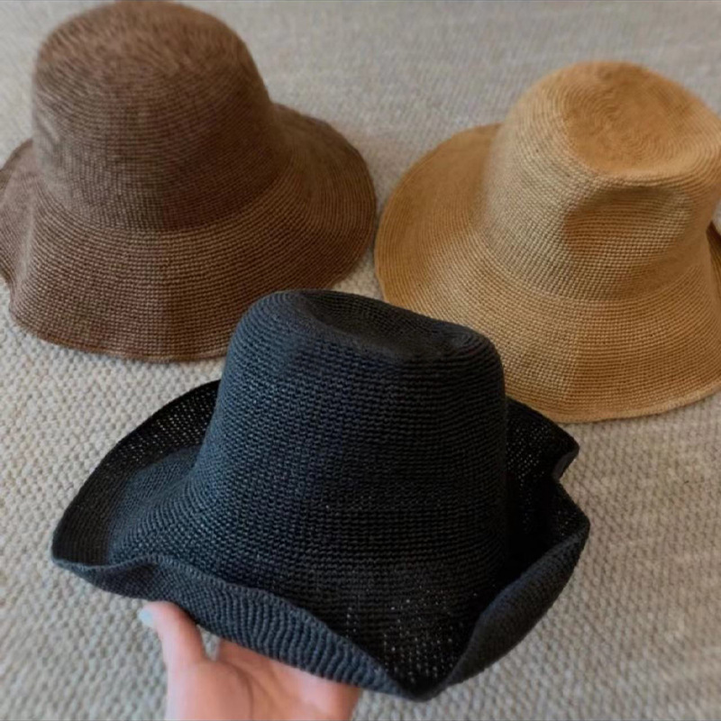 2025 new paper straw sun hat w - Hat Floppy Wide avis et prix