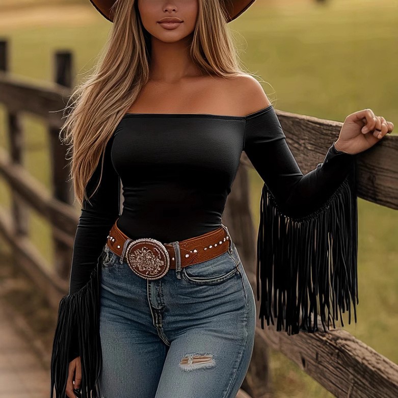 Women Clothes Longsleeve Blous - Blouse Off Shoulder avis et prix