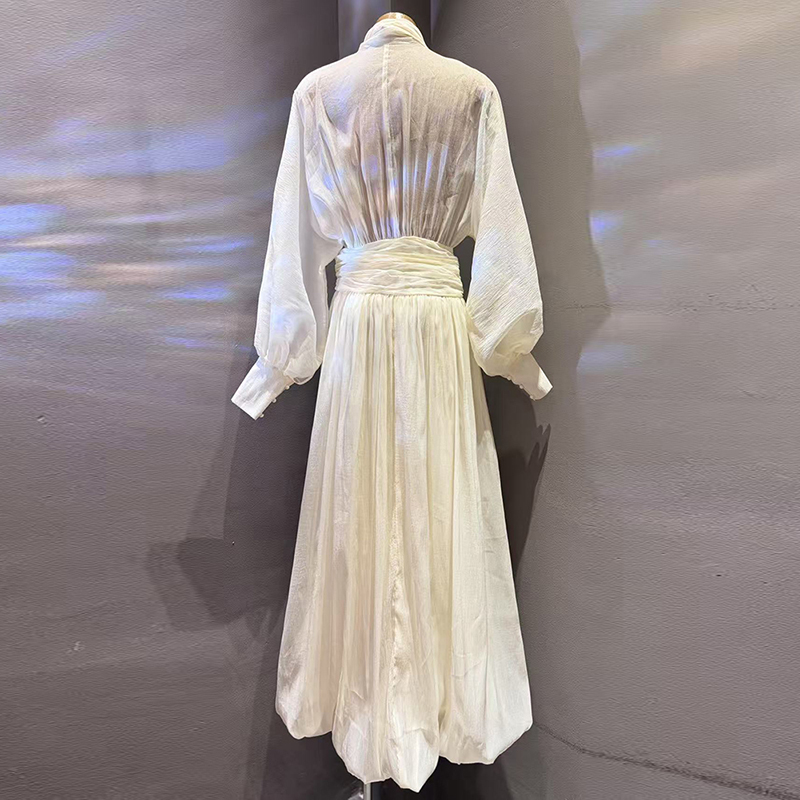 KBQ Solid Elegant Loose Chic D - Linen Dress Wrap avis et prix
