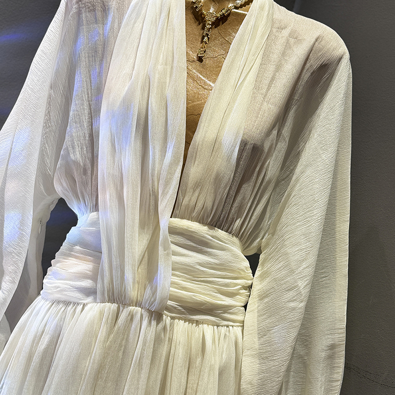 KBQ Solid Elegant Loose Chic D - Linen Dress Wrap avis et prix