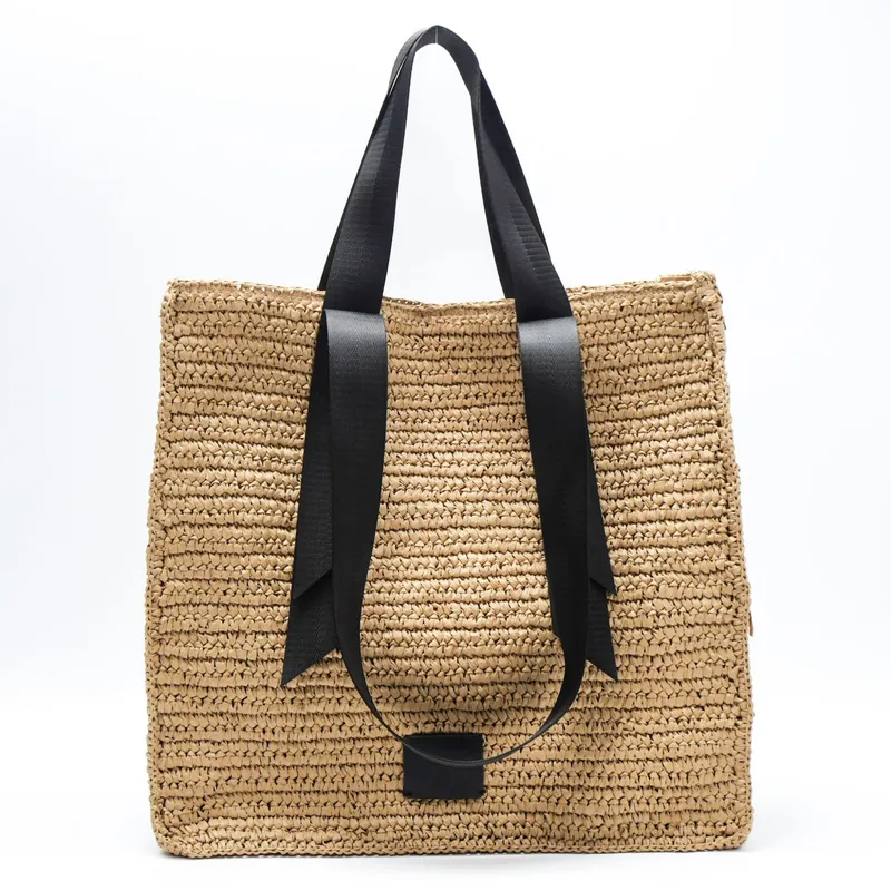 Retro hand-woven straw shoulde - Tote Bag Beach avis et prix