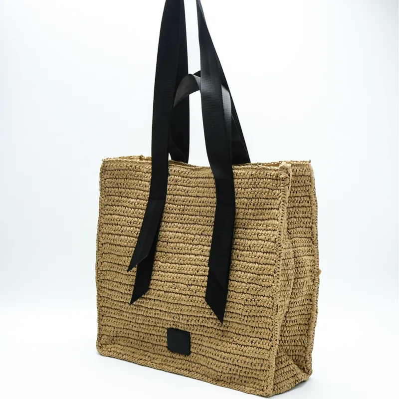 Retro hand-woven straw shoulde - Tote Bag Beach avis et prix