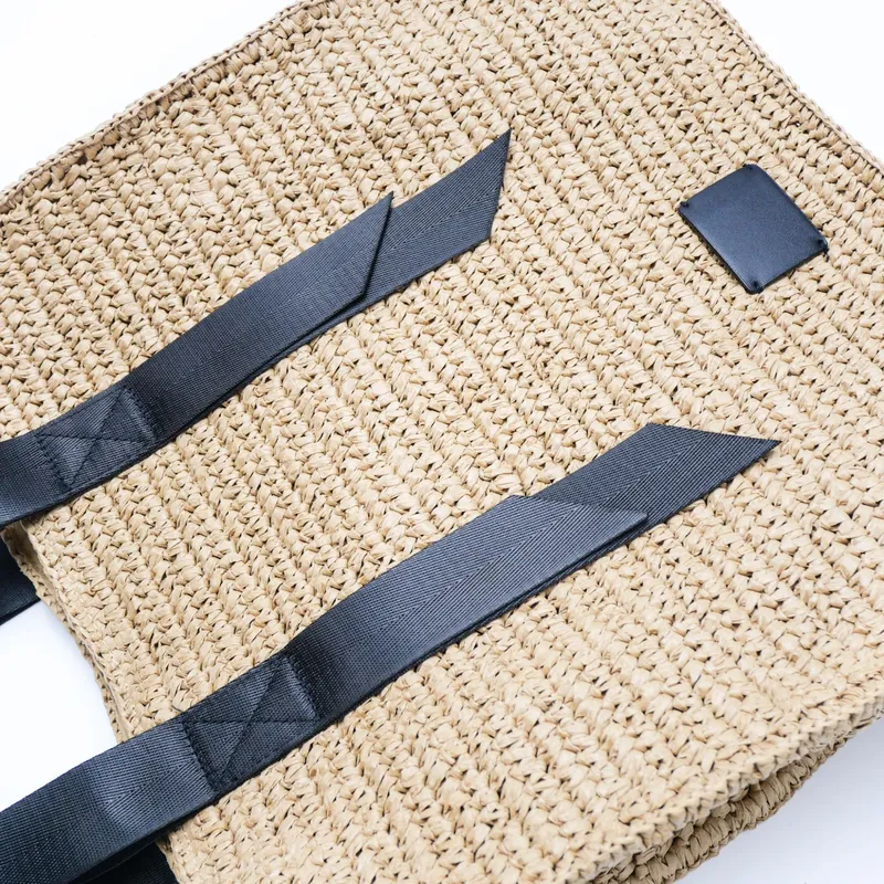 Retro hand-woven straw shoulde - Tote Bag Beach avis et prix