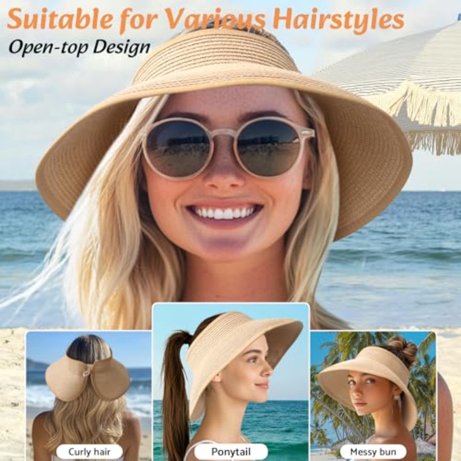 Sun Visor Hats for Women Wide  - Hat Floppy Wide avis et prix