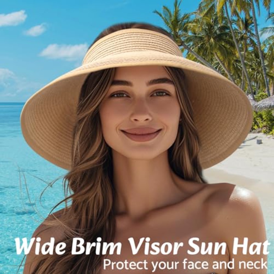 Sun Visor Hats for Women Wide  - Hat Floppy Wide avis et prix