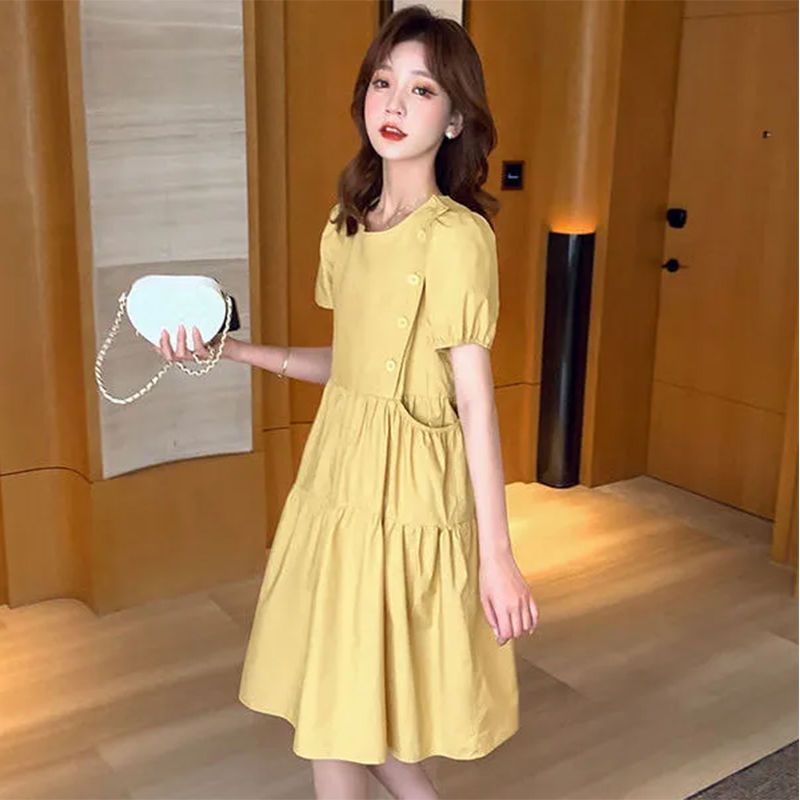 2025 Loose Elegant Korean Casu - Linen Dress Wrap avis et prix