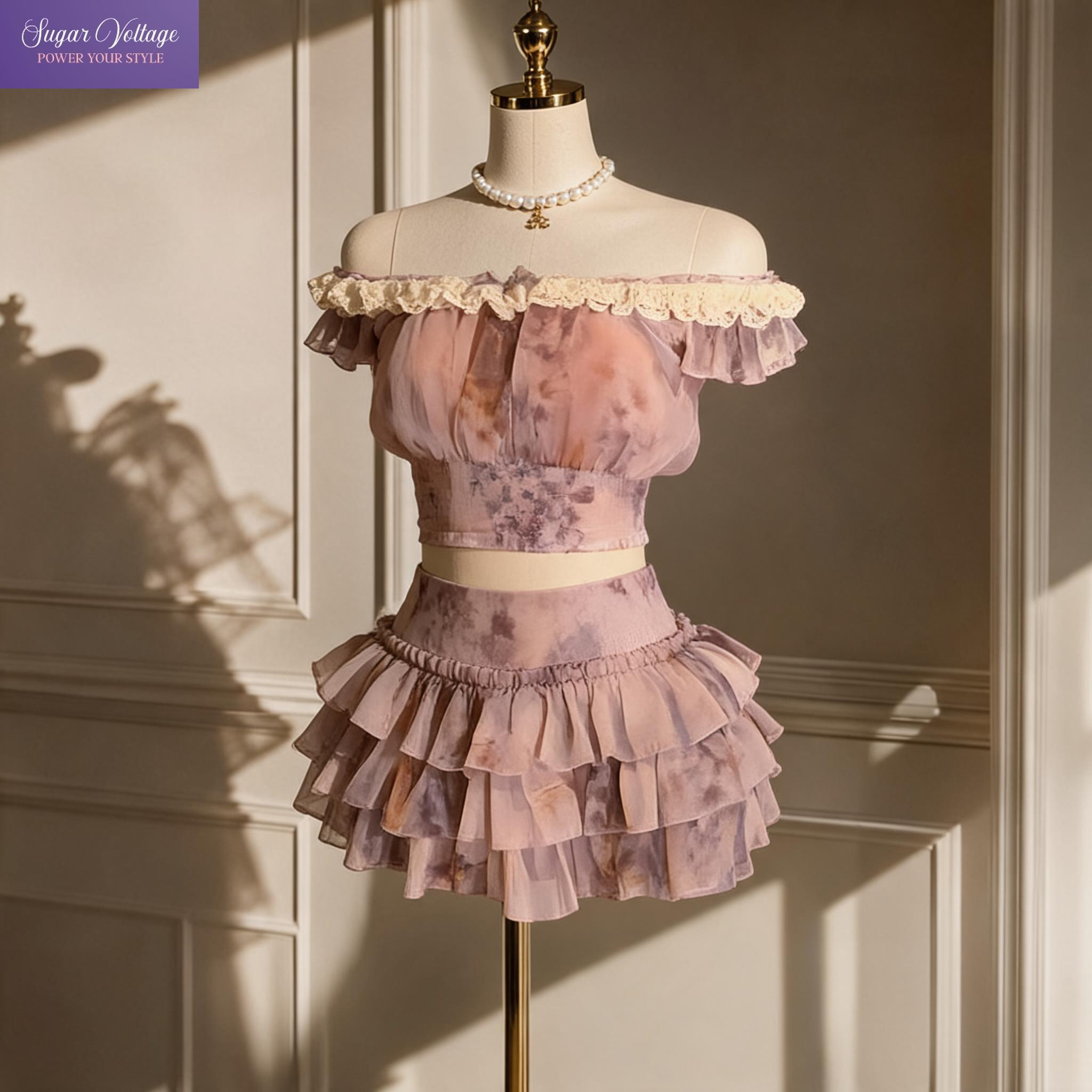 French Sweet Coquette Off Shou - Romper Floral Print avis et prix