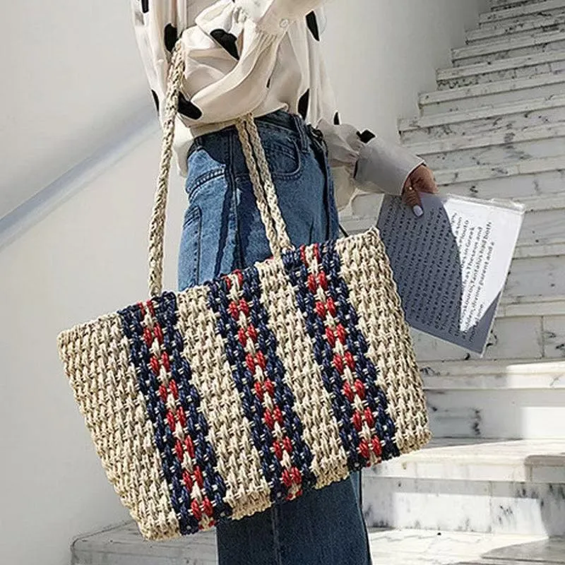 Straw Tote Bag Women One-Shoul - Tote Bag Beach avis et prix