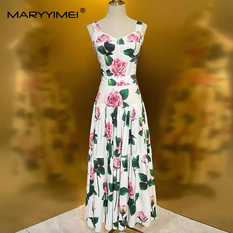 MARYYIMEI Floral-Print Pleated - Romper Floral Print avis et prix