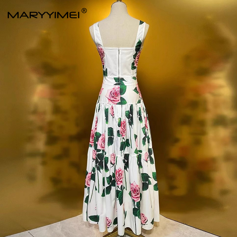 MARYYIMEI Floral-Print Pleated - Romper Floral Print avis et prix