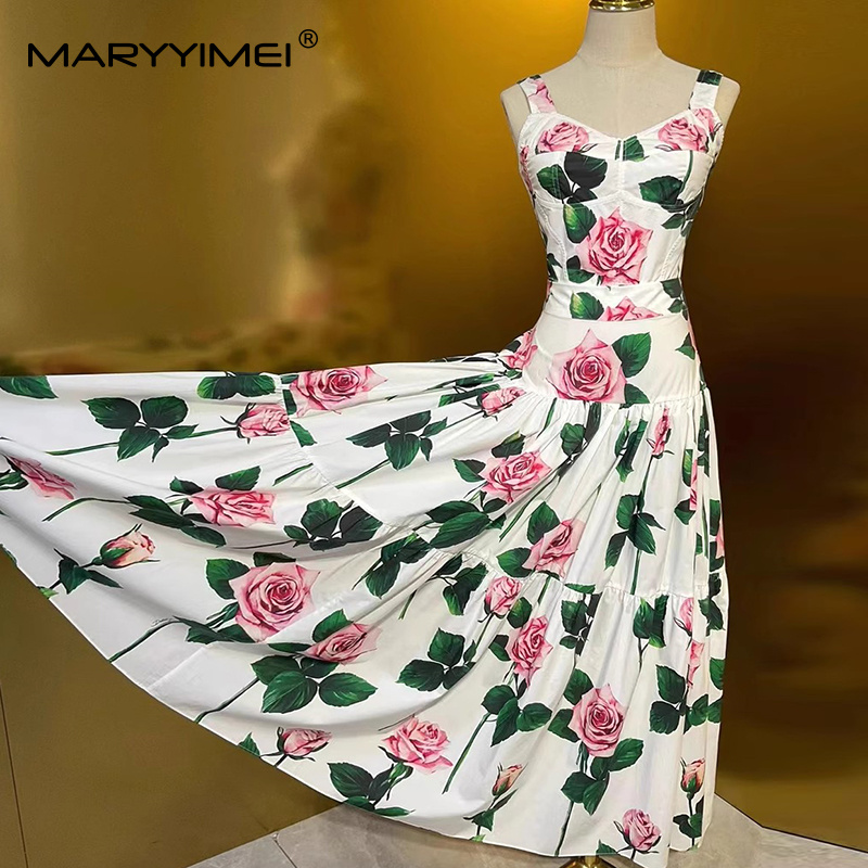 MARYYIMEI Floral-Print Pleated - Romper Floral Print avis et prix
